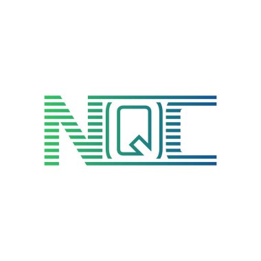 Modern NQC Logo Tasarımı. Harf NQC İş Kimliği Minimalist, Profesyonel ve Çok Yönlü Markalaştırma Simgesi
