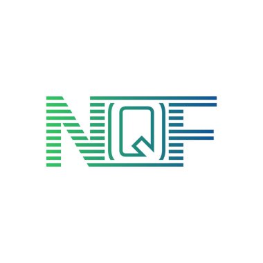 Modern NQF Logo Tasarımı. İşletme Kimliği İçin NQF Minimalist, Profesyonel ve Çok Yönlü Markalaştırma Simgesi