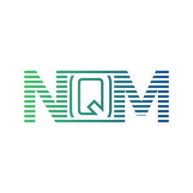 Modern NQM Logo Tasarımı. NQM Minimalist, Profesyonel ve İşletme Kimliği İçin Çok Yönlü Markalaştırma Simgesi
