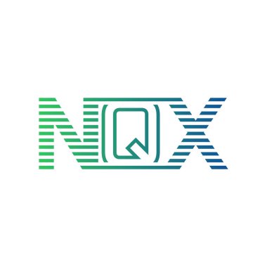 Modern NQX Logo Tasarımı. Harf NQX İş Kimliği Minimalist, Profesyonel ve Çok Yönlü Markalaştırma Simgesi