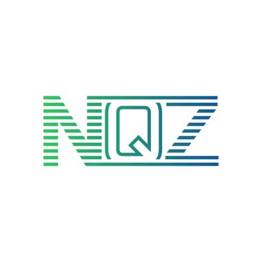 Modern NQZ Logo Tasarımı. Harf NQZ İş Kimliği Minimalist, Profesyonel ve Çok Yönlü Markalaştırma Simgesi