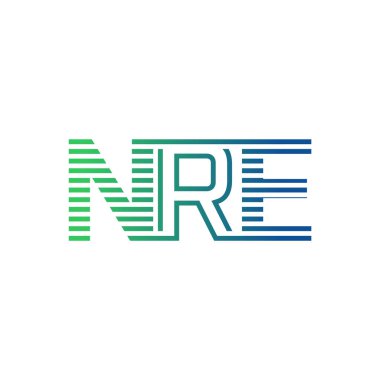 Modern NRE Logo Tasarımı. İş Kimliği için NRE Minimalist, Profesyonel ve Çok Yönlü Markalaştırma Simgesi