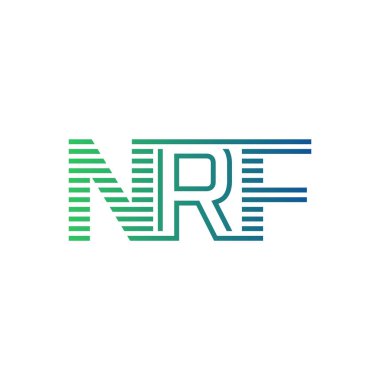 Modern NRF Logo Tasarımı. İşletme Kimliği İçin NRF Minimalist, Profesyonel ve Çok Yönlü Markalaştırma Simgesi