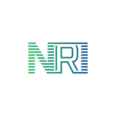 Modern NRI Logo Tasarımı. İşletme Kimliği İçin NRI Minimalist, Profesyonel ve Çok Yönlü Markalaştırma Simgesi