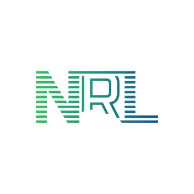 Modern NRL Logo Tasarımı. İş Kimliği için NRL Minimalist, Profesyonel ve Çok Yönlü Markalaştırma Simgesi