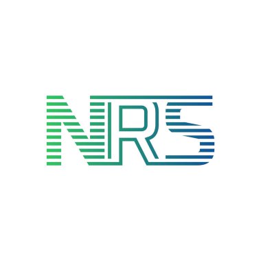 Modern NRS Logo Tasarımı. İş Kimliği İçin NRS Mektubu Minimalist, Profesyonel ve Çok Yönlü Markalaştırma Simgesi