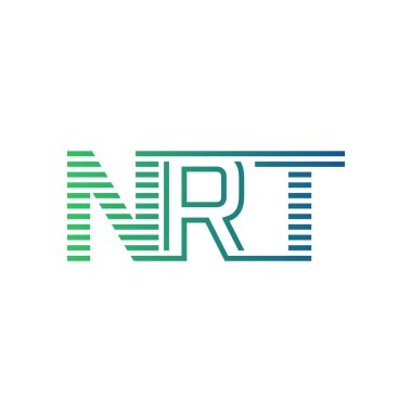 Modern NRT Logo Tasarımı. İş Kimliği için NRT Minimalist, Profesyonel ve Çok Yönlü Markalaştırma Simgesi