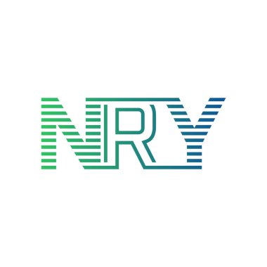 Modern NRY Logo Tasarımı. İş Kimliği için NRY Minimalist, Profesyonel ve Çok Yönlü Markalaştırma Simgesi