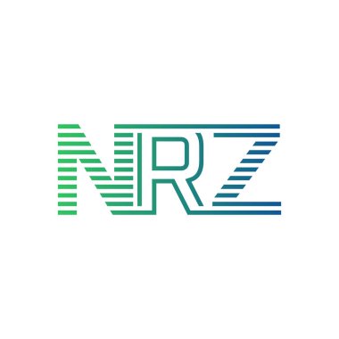 Modern NRZ Logo Tasarımı. Harf NRZ İş Kimliği Minimalist, Profesyonel ve Çok Yönlü Markalaştırma Simgesi