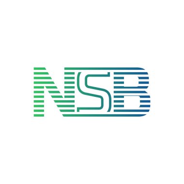 Modern NSB Logo Tasarımı. NSB Minimalist, Profesyonel ve Çok Yönlü İşletme Kimliği Simgesi