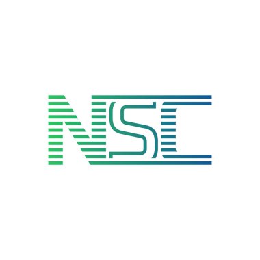 Modern NSC Logo Tasarımı. İş Kimliği için NSC Minimalist, Profesyonel ve Çok Yönlü Markalaştırma Simgesi