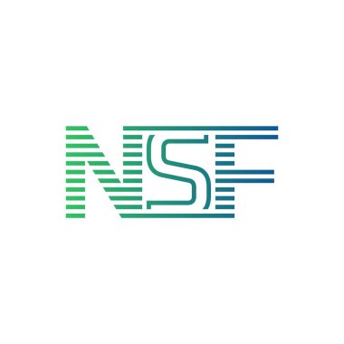 Modern NSF Logo Tasarımı. İş Kimliği için NSF Minimalist, Profesyonel ve Çok Yönlü Markalaştırma Simgesi