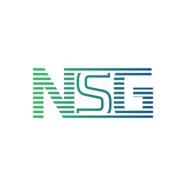 Modern NSG Logo Tasarımı. İşletme Kimliği İçin NSG Minimalist, Profesyonel ve Çok Yönlü Markalaştırma Simgesi