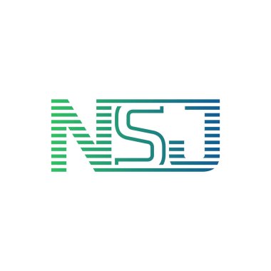 Modern NSJ Logo Tasarımı. NSJ Harfi Minimalist, Profesyonel ve İşletme Kimliği İçin Çok Yönlü Markalaşma Simgesi