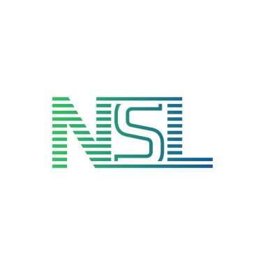 Modern NSL Logo Tasarımı. İş Kimliği için NSL Minimalist, Profesyonel ve Çok Yönlü Markalaştırma Simgesi