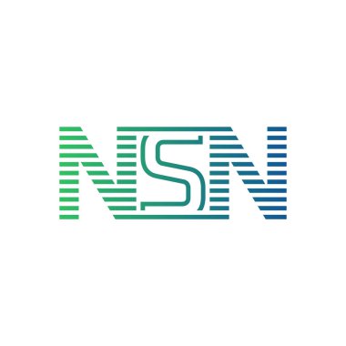 Modern NSN Logo Tasarımı. İş Kimliği için NSN Minimalist, Profesyonel ve Çok Yönlü Markalaştırma Simgesi
