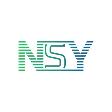 Modern NSY Logo Tasarımı. NSY Minimalist, Profesyonel ve İşletme Kimliği İçin Çok Yönlü Markalaştırma Simgesi