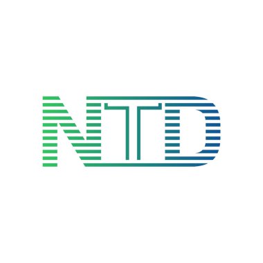 Modern NTD Logo Tasarımı. İş Kimliği için NTD Minimalist, Profesyonel ve Çok Yönlü Markalaştırma Simgesi