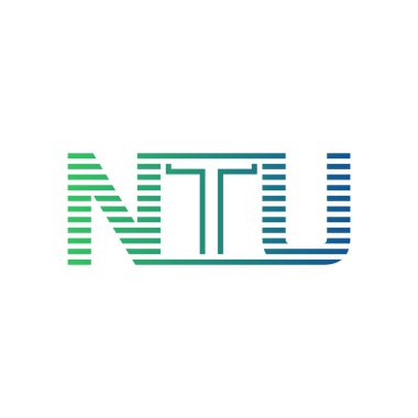 Modern NTU Logo Tasarımı. Harf NTU İş Kimliği Minimalist, Profesyonel ve Çok Yönlü Markalaştırma Simgesi