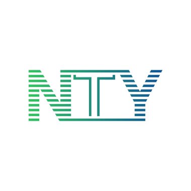 Modern NTY Logo Tasarımı. İş Kimliği için NTY Minimalist, Profesyonel ve Çok Yönlü Markalaştırma Simgesi