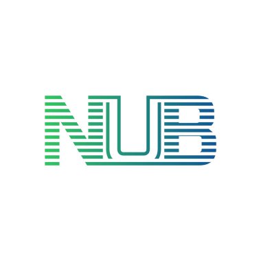 Modern NUB Logo Tasarımı. NUB Harfi Minimalist, Profesyonel ve İşletme Kimliği İçin Çok Yönlü Markalaşma Simgesi