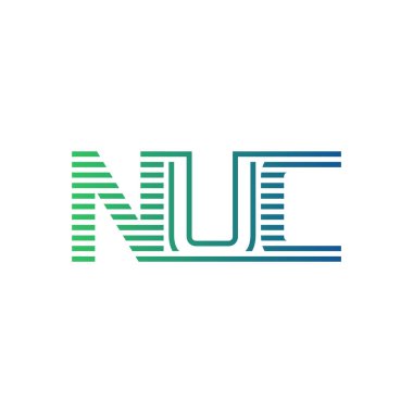 Modern NUC Logo Tasarımı. Harf NUC İş Kimliği Minimalist, Profesyonel ve Çok Yönlü Markalaştırma Simgesi