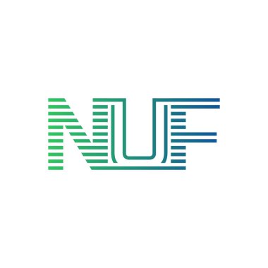 Modern NUF Logo Tasarımı. NUF Minimalist, Profesyonel ve İşletme Kimliği İçin Çok Yönlü Markalaştırma Simgesi