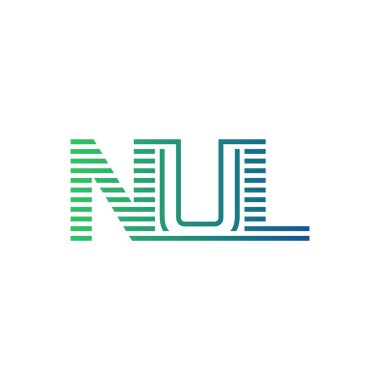 Modern NUL Logo Tasarımı. Harf NUL İşletme Kimliği Minimalist, Profesyonel ve Çok Yönlü Markalaştırma Simgesi