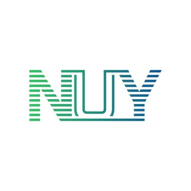 Modern NUY Logo Design. Letter NUY Minimalist, Professional, and Versatile Branding Icon for Business Identity clipart