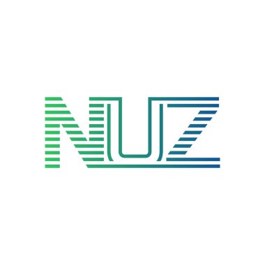 Modern NUZ Logo Tasarımı. NUZ Harfi Minimalist, Profesyonel ve İşletme Kimliği İçin Çok Yönlü Markalaşma Simgesi