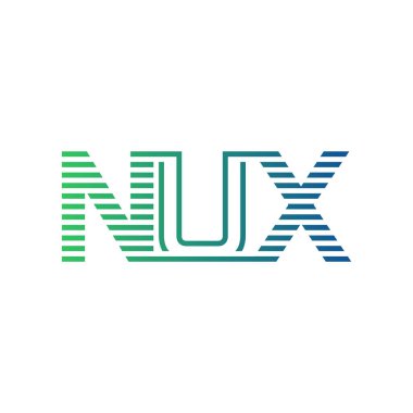 Modern NUX Logo Tasarımı. NUX Harfi Minimalist, Profesyonel ve İşletme Kimliği İçin Çok Yönlü Markalaşma Simgesi