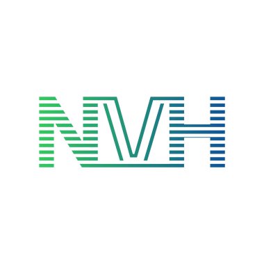 Modern NVH Logo Tasarımı. İş Kimliği için NVH Minimalist, Profesyonel ve Çok Yönlü Markalaştırma Simgesi