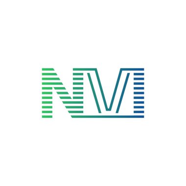 Modern NVI Logo Tasarımı. İş Kimliği için NVI Minimalist, Profesyonel ve Çok Yönlü Markalaştırma Simgesi
