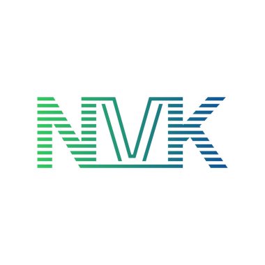 Modern NVK Logo Tasarımı. NVK Mektubu İş Kimliği Minimalist, Profesyonel ve Çok Yönlü Markalaştırma Simgesi