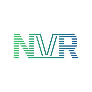 Modern NVR Logo Tasarımı. Harf NVR İş Kimliği Minimalist, Profesyonel ve Çok Yönlü Markalaştırma Simgesi