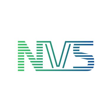 Modern NVS Logo Tasarımı. Harf NVS İş Kimliği Minimalist, Profesyonel ve Çok Yönlü Markalaştırma Simgesi