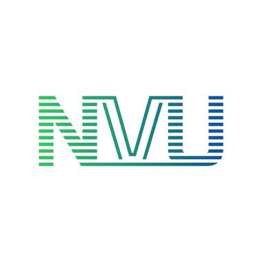 Modern NVU Logo Tasarımı. NVU Minimalist, Profesyonel ve Çok Yönlü İşletme Kimliği Simgesi