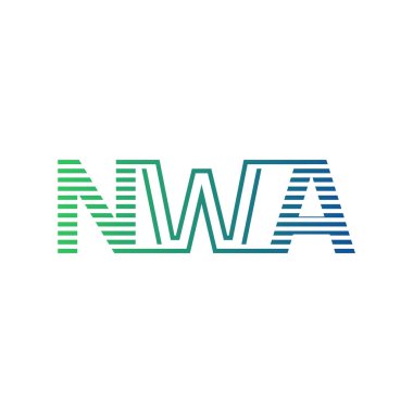 Modern NWA Logo Tasarımı. NWA 'nın Minimalist, Profesyonel ve Çok Yönlü İşletme Kimliği Simgesi