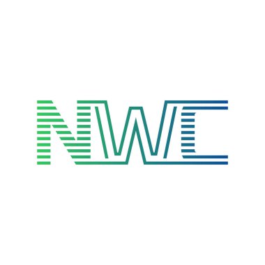 Modern NWC Logo Tasarımı. Harf NWC İş Kimliği Minimalist, Profesyonel ve Çok Yönlü Markalaştırma Simgesi
