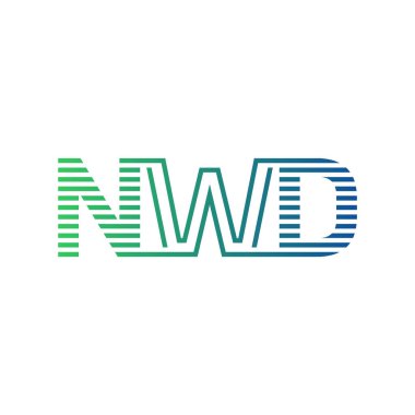 Modern NWD Logo Tasarımı. NWD 'nin Minimalist, Profesyonel ve Çok Yönlü İşletme Kimliği Simgesi