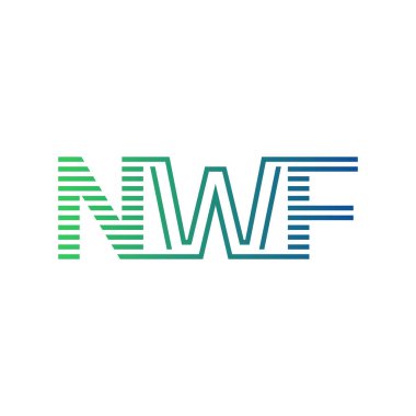 Modern NWF Logo Tasarımı. NWF 'nin Minimalist, Profesyonel ve Çok Yönlü İşletme Kimliği Simgesi