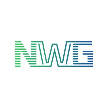 Modern NWG Logo Tasarımı. İşletme Kimliği İçin NWG Minimalist, Profesyonel ve Çok Yönlü Markalaştırma Simgesi