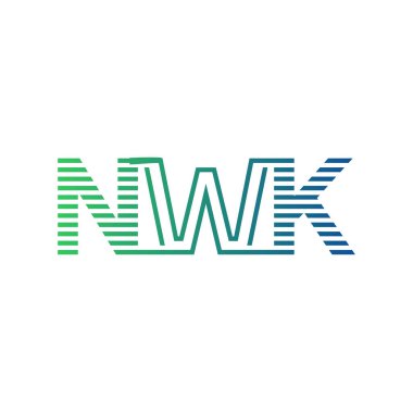 Modern NWK Logo Tasarımı. İş Kimliği için NWK Minimalist, Profesyonel ve Çok Yönlü Markalaştırma Simgesi