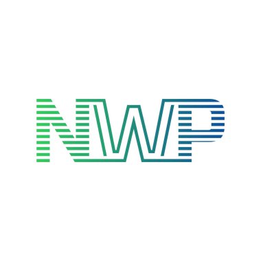 Modern NWP Logo Tasarımı. Harf NWP İş Kimliği Minimalist, Profesyonel ve Çok Yönlü Markalaştırma Simgesi