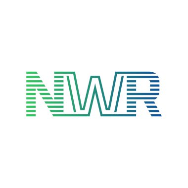 Modern NWR Logo Tasarımı. Harf NWR İş Kimliği Minimalist, Profesyonel ve Çok Yönlü Markalaştırma Simgesi