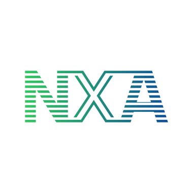 Modern NXA Logo Tasarımı. Harf NXA İş Kimliği Minimalist, Profesyonel ve Çok Yönlü Markalaştırma Simgesi