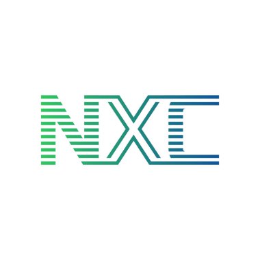 Modern NXC Logo Tasarımı. Harf NXC İş Kimliği Minimalist, Profesyonel ve Çok Yönlü Markalaştırma Simgesi