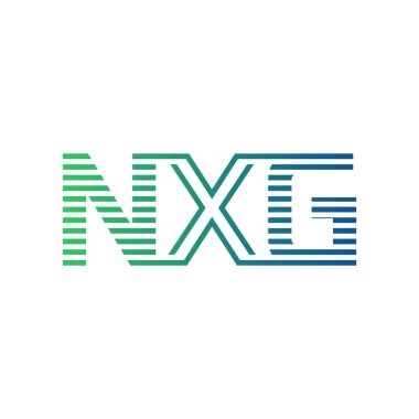 Modern NXG Logo Tasarımı. Harf NXG İş Kimliği Minimalist, Profesyonel ve Çok Yönlü Markalaştırma Simgesi