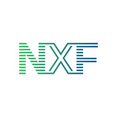 Modern NXF Logo Tasarımı. İşletme Kimliği İçin NXF Minimalist, Profesyonel ve Çok Yönlü Markalaştırma Simgesi
