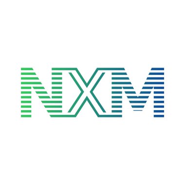 Modern NXM Logo Tasarımı. Harf NXM İş Kimliği Minimalist, Profesyonel ve Çok Yönlü Markalaştırma Simgesi